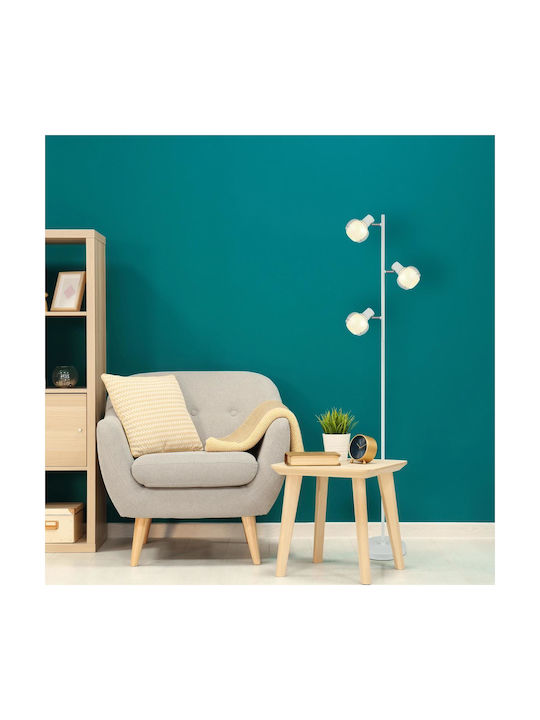 Globo Lighting Φωτιστικό Δαπέδου Υ154xΜ25εκ. με Ντουί για Λαμπτήρα E14 Λευκό