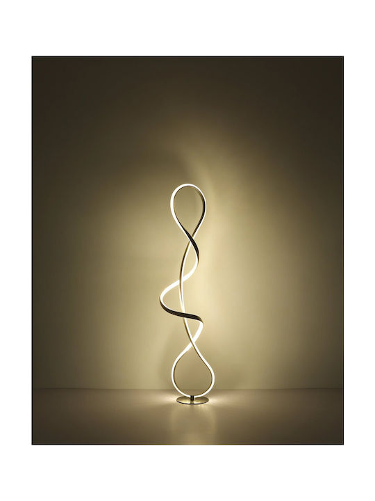 Globo Lighting LED Φωτιστικό Δαπέδου Υ132.5εκ. Ασημί