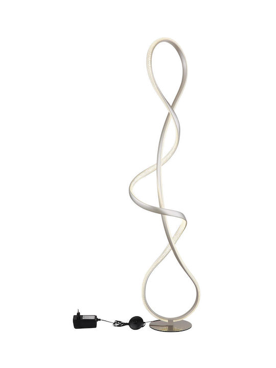 Globo Lighting LED Φωτιστικό Δαπέδου Υ132.5xΜ26εκ. με Φυσικό Λευκό Φως 3860lm Ασημί