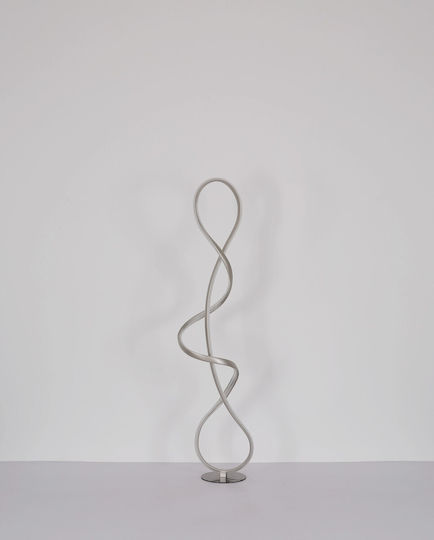 Globo Lighting LED Floor Lamp H132.5xW26cm. with Natural White Light 3860lm Silver