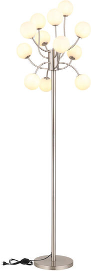 Globo Lighting Φωτιστικό Δαπέδου Υ200xΜ62εκ. με Ντουί για Λαμπτήρα G9 Ασημί