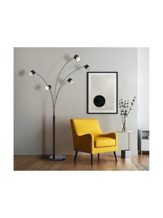 Globo Lighting Φωτιστικό Δαπέδου Υ195εκ. Μαύρο