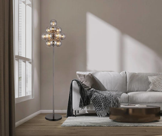Globo Lighting Lampa de podea Î160xL39.5cm. cu Soclu pentru Bec G9 Negru