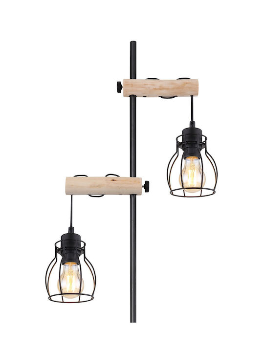Globo Lighting Mina Φωτιστικό Δαπέδου Υ150εκ. Μαύρο Globo Lighting Mina Φωτιστικό Δαπέδου Υ150εκ. Μαύρο