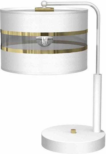 Eko Light Ultimo Metal Table Lamp for Socket E27 with White Shade and Base