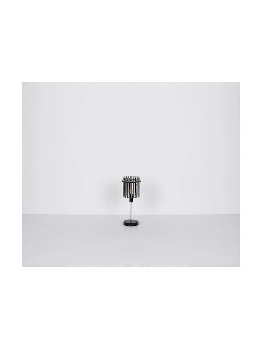 Globo Lighting Metal Table Lamp for Socket E27 with Black Shade and Base