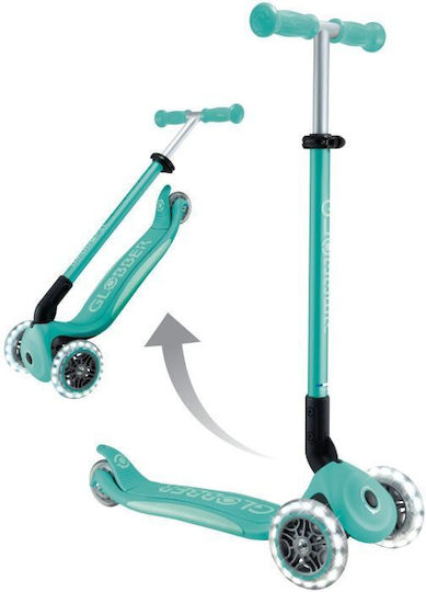 Globber Kids Scooter Foldable Elite 3-Wheel for 3+ Years Dark Mint