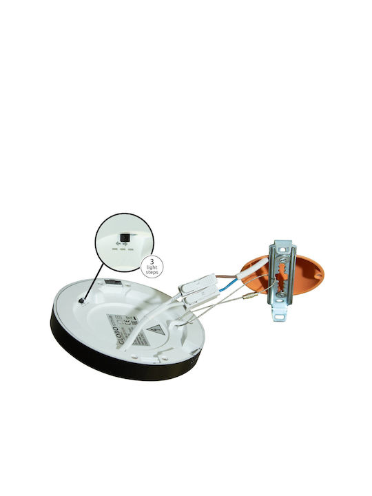 Globo Lighting Lasse Rotund În aer liber Panou LED Putere 24W cu Alb Cald Lumini