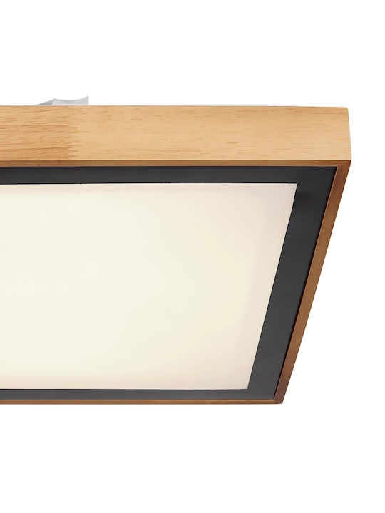 Globo Lighting Bruno Квадрат На открито LED Панел 24W с Студено бяло Светлина 6000К