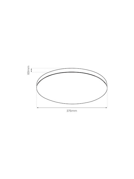 Eko Light Στρογγυλό Εξωτερικό LED Panel 24W
