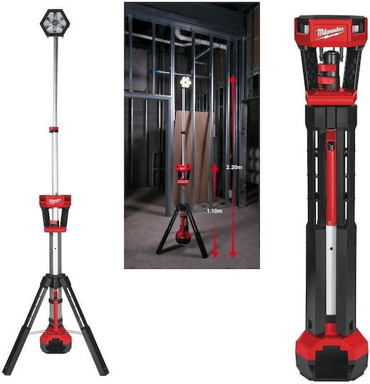 Milwaukee Battery Jobsite Light LED IP54 with Brightness up to 2000lm M18 SAL-0