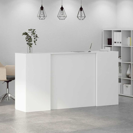 vidaXL Επαγγελματικό Γραφείο Υποδοχής Π200xΒ50xΥ103.5cm με Ντουλάπι