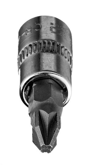 Neo Tools Walnut with Philips Head and Socket 1/4'' Pz2x37mm