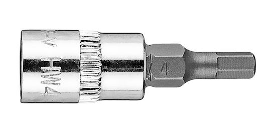 Neo Tools Cheie tubulară cu Vârf Allen și Patrat de Prindere 1/4'' Dimensiune H4x37mm 1buc