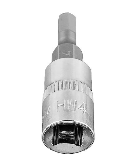 Neo Tools Cheie tubulară cu Vârf Allen și Patrat de Prindere 1/4'' Dimensiune H4x37mm 1buc