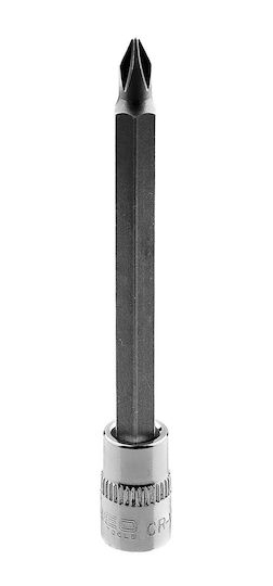 Neo Tools Spritzfilter Wasserhahn Bit-Stecknuss mit Kreuzschlitz-Bit und Antriebsvierkant 1/4'' Größe PH1x87mm 1Stück