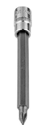 Neo Tools Spritzfilter Wasserhahn Bit-Stecknuss mit Kreuzschlitz-Bit und Antriebsvierkant 1/4'' Größe Pz1x87mm 1Stück