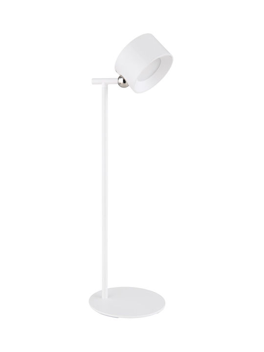 Globo Lighting Презареждаема Настолна Лампа за Цокъл Вграден LED в Бял Цвят
