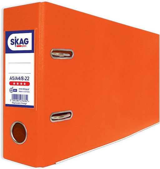 Skag Binders 8/20 for Paper A4 with 2 s Rings Orange Systems 1pcs