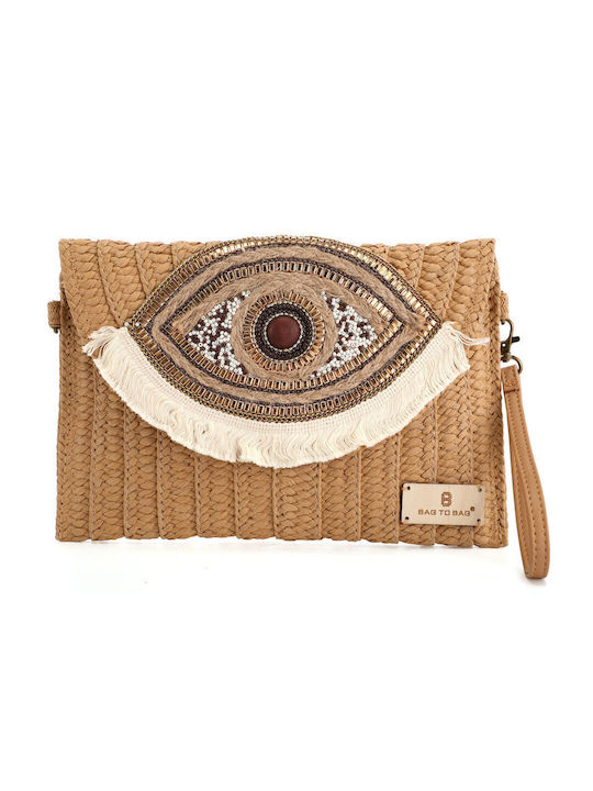 Bag to Bag Straw Beach Bag Green