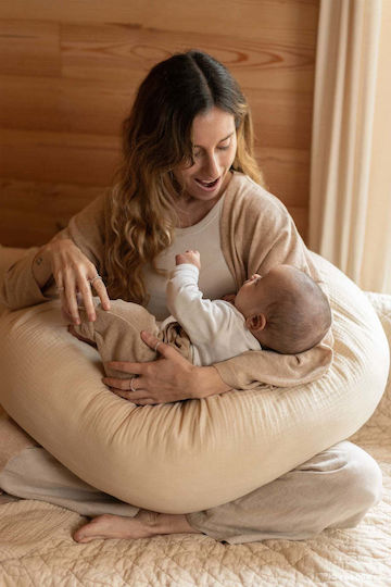 Nobodinoz Nursing Pillow Beige