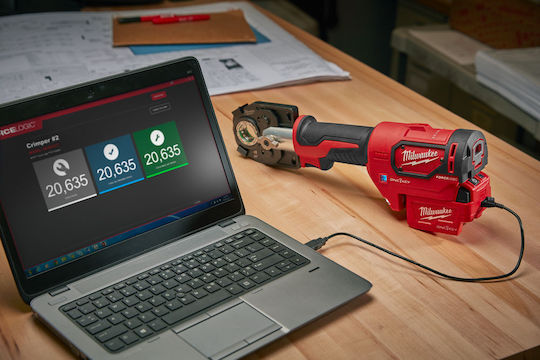 Milwaukee M18 HCCT-201C Κιτ Ηλεκτρική Πρέσα Ακροδεκτών Μπαταρίας Λιθίου 18V 1x2Ah