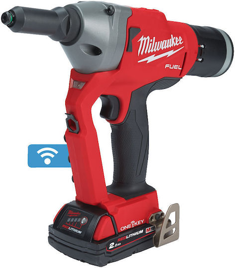 Milwaukee M18 ONEFPRT-202X Kit Electric Stapler Battery Lithium 18V 2x2Ah with Case