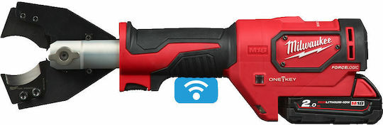 Milwaukee M18 ONEHCC-201C FSW SET Κιτ Ηλεκτρικός Κόφτης Καλωδίων Μπαταρίας Λιθίου 18V 1x2Ah με Θήκη
