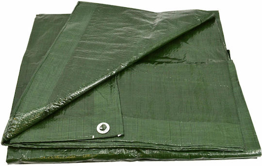 AWTools Waterproof Tarpaulin 90gr/m² 10x6m. Light Type Green