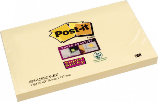 Scotch Note Pads in Cube Yellow 7.6x12.7pcs