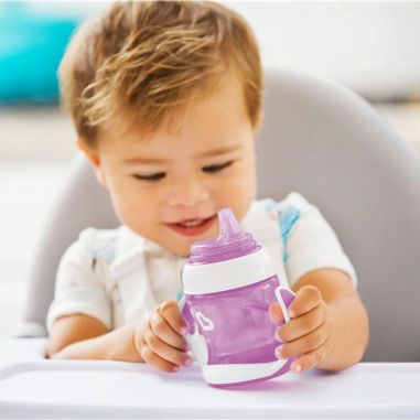 Munchkin Gentle First Cup Baby Sippy Cup Plastic with Handles Purple