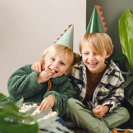PartyDeco Капачета Динозаври 6бр