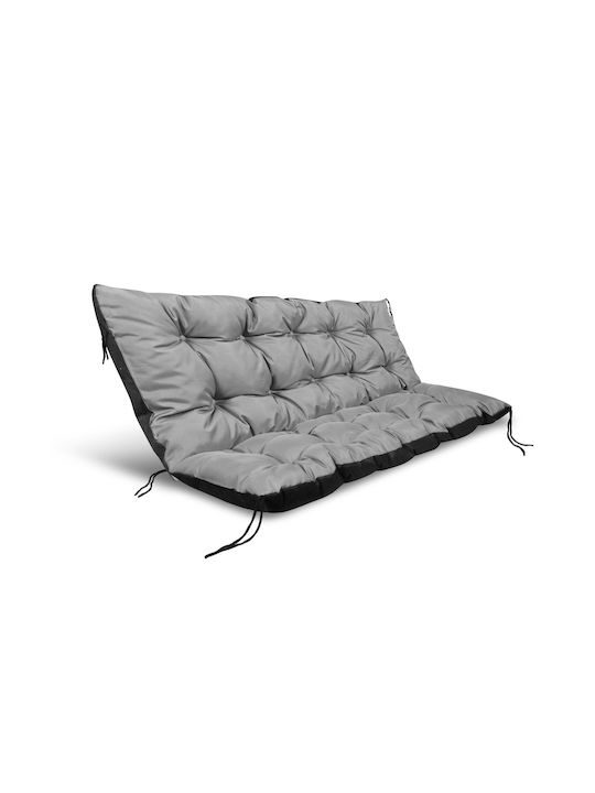 AIO Factory Waterproof Bench Cushion for Garden Bench with Backrest Gray 50x120cm