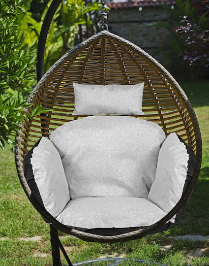 AIO Factory Pernă Swing Cushion Waterproof Pentru Scaune De Grădină Cu Spătar Gri Deschis 112x113cm