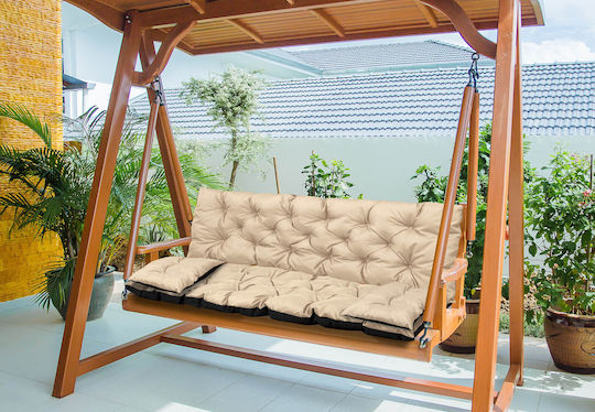 AIO Factory Pernă De Canapea De Grădină Cu Spătar Bej 60x150cm Waterproof