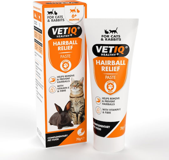 VetIQ Hairball Паста за Грижа за Космените Топки 70gr
