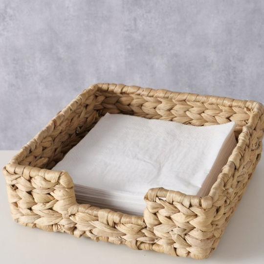 Boltze Wooden Napkin Holder Beige 22x22x7cm