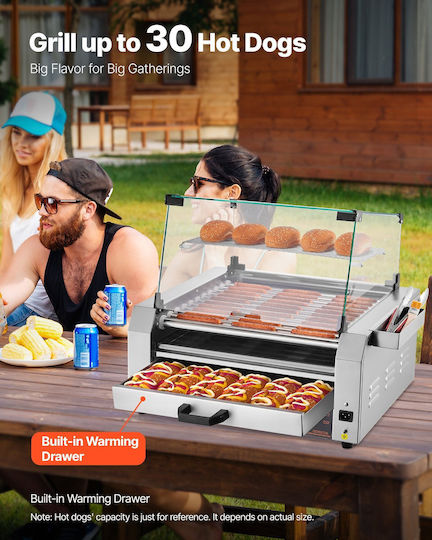 Vevor Elektrisches Grill 2400W Gray