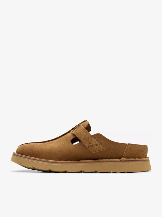 Solsbury Mule Men's Leather Slippers Brown