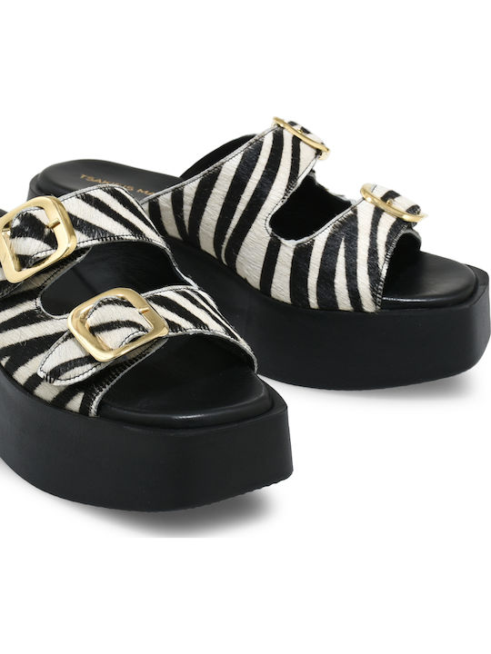 Women's Leather Platform Shoes Multicolour