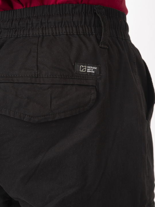 Trousers Cargo Elastic Black