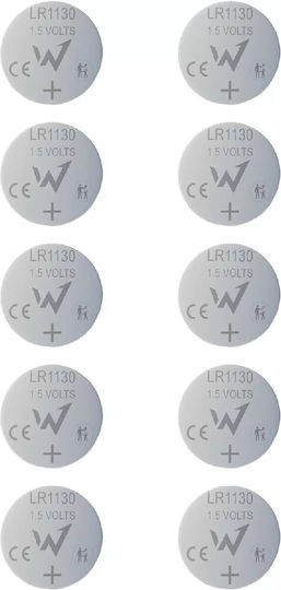 Wonder Batterien Alkalisch für Uhren LR54 / LR1130 1.5V 10Stück