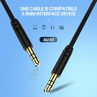 Celebrat 3,5mm Klinkenkabel 3,5mm Stecker - 3,5mm Stecker Schwarz 1m AU-01-BK