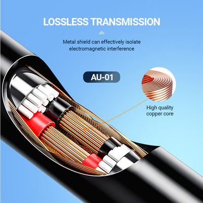 Celebrat 3,5mm Klinkenkabel 3,5mm Stecker - 3,5mm Stecker Schwarz 1m AU-01-BK