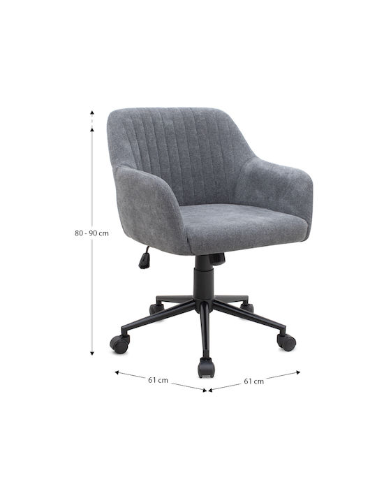 Stuhl Büro mit Neigung und Verstellbaren Armen Alice Gray Megapap