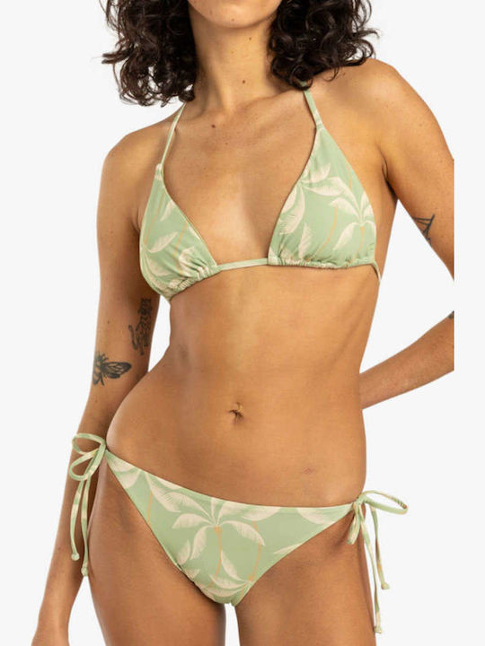 Tie Side Tropic Bikini Slip Grün