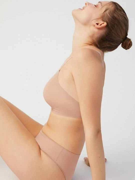 Bra with Light Padding without Underwire Nude