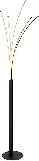Globo Lighting Bizzy LED Φωτιστικό Δαπέδου με Ψυχρό Λευκό Φως Μαύρο