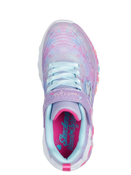 Eternal Heart Παιδικά Sneakers με Σκρατς & Φωτάκια Μωβ