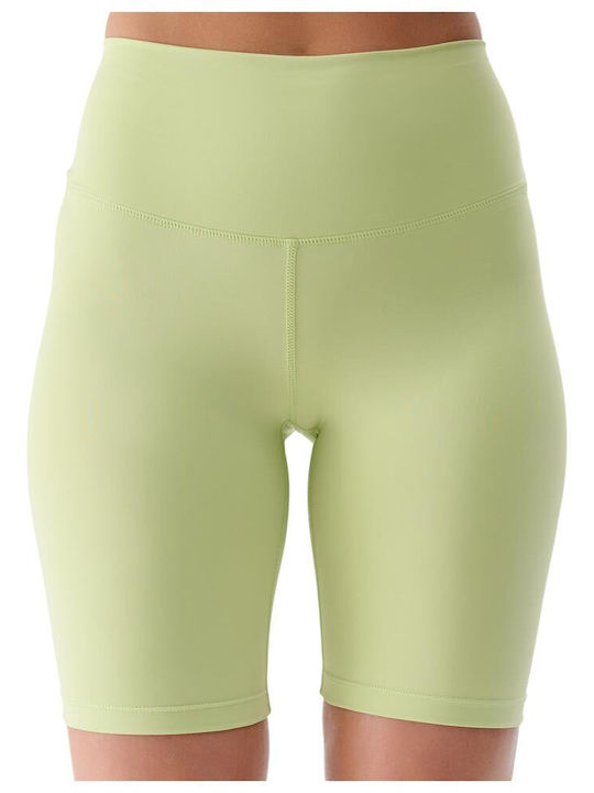 Funktionales Damen Fahrrad Leggings Hohe Taille Grünes
